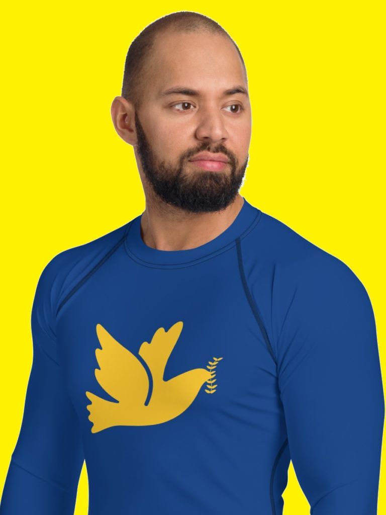 UKRAINE PEACE APPAREL – Support Ukraine: Yellow-Blue Shirts & Mugs