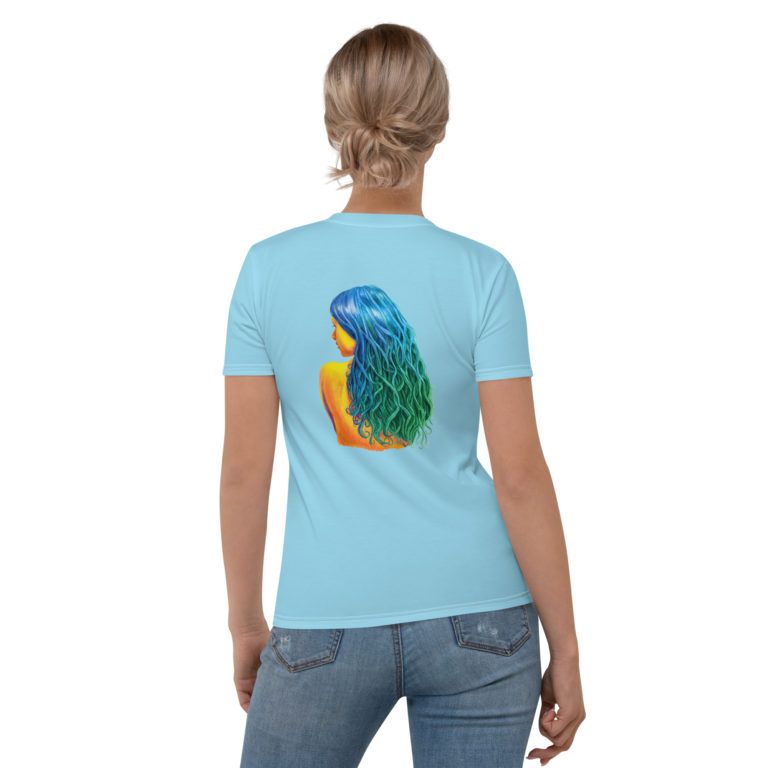 Blue Virgo t-shirt for women