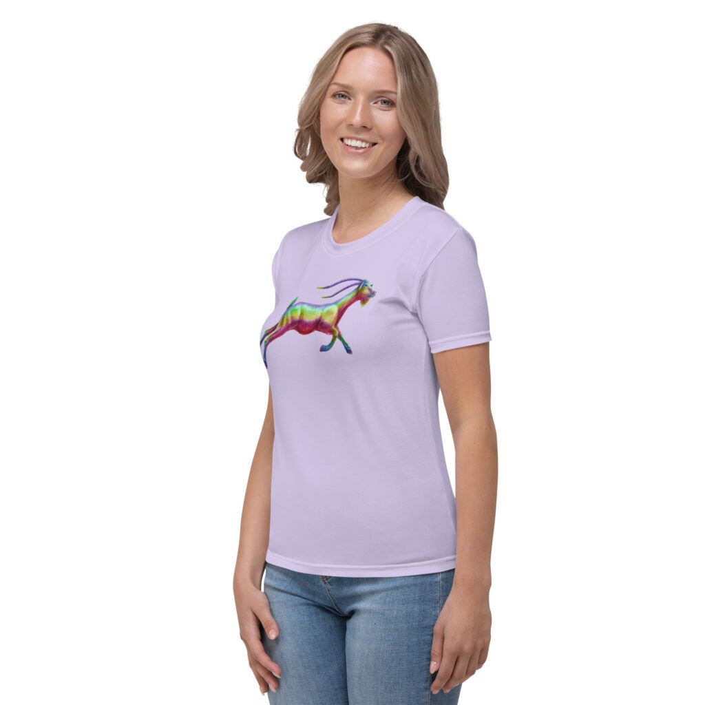 Lilac Purple Capricorn t-shirt for women